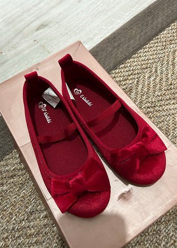 Kız Çocuk Kırmızı Fiyonklu Babet - Görsel 3