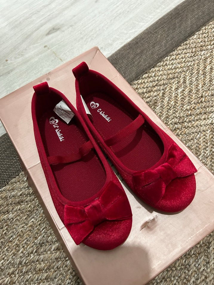 Kız Çocuk Kırmızı Fiyonklu Babet - Görsel 3