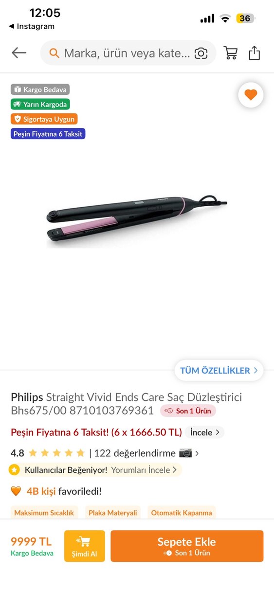 Phılıps Saç Düzleştirici - Görsel 3