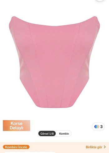 Kadın Pembe Deri Biker Ceket - Görsel 3