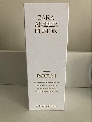 Zara Amber Fusion 80 Ml