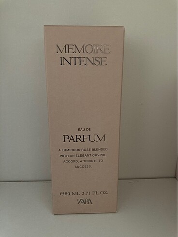 Zara Memoire İntense 80 Ml