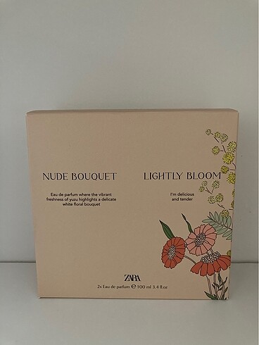 Zara Nude Bouquet + Lightly Bloom 100+100 Ml