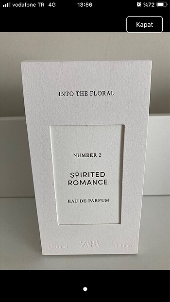 Zara Spirited Romance 100 Ml