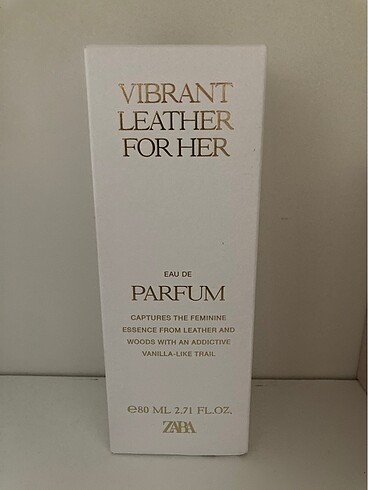 Zara Vibrant Leather For her 80 ml