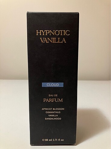 Zara Hypnotic Vanilla Cloud 80 Ml
