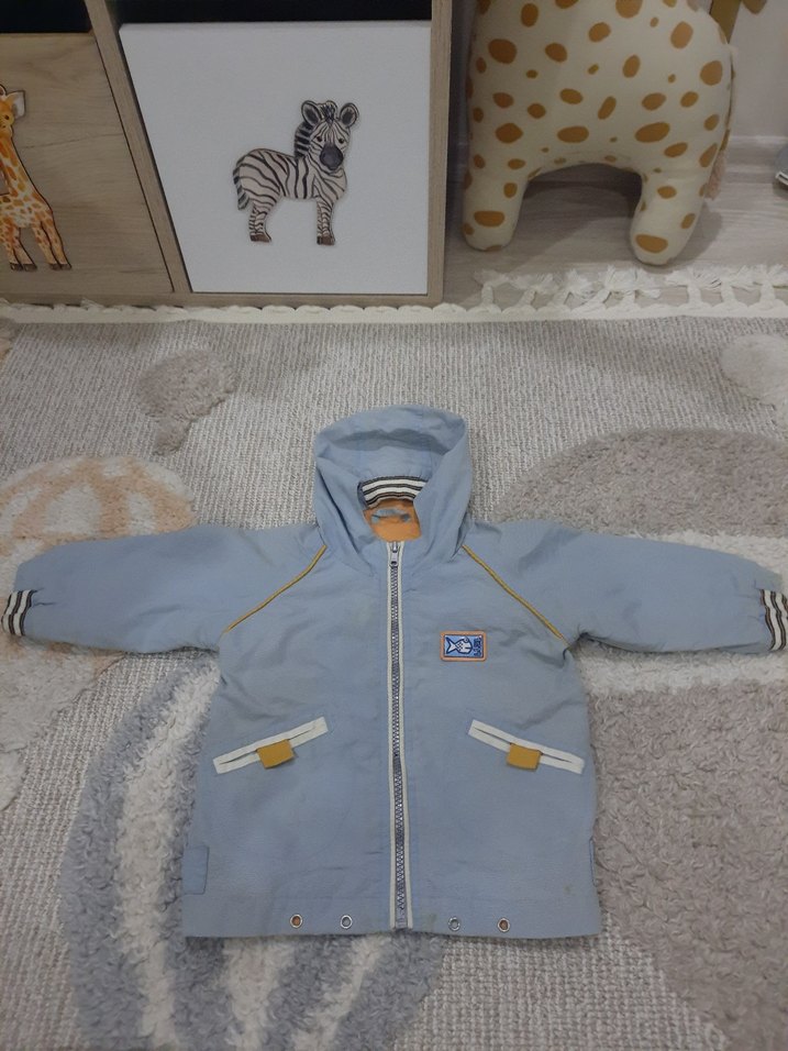 Erkek Çocuk Gri Fermuarlı Mont - Görsel 3