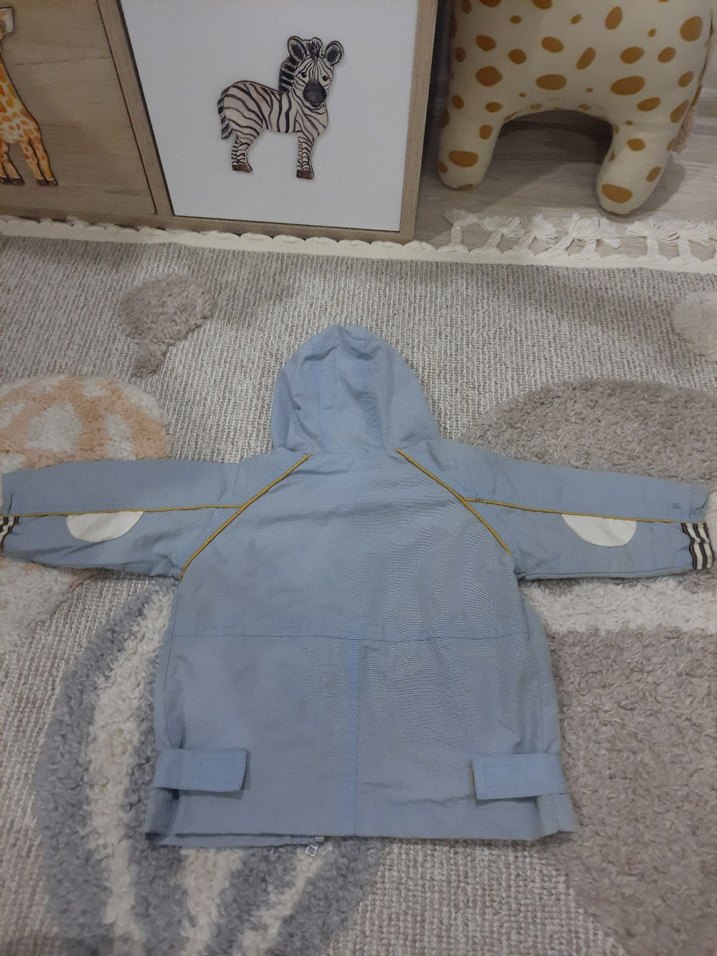 Erkek Çocuk Gri Fermuarlı Mont - Görsel 4