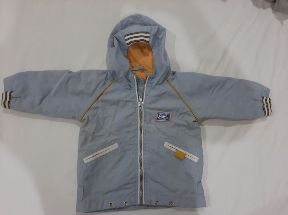 Erkek Çocuk Gri Fermuarlı Mont - Görsel 2