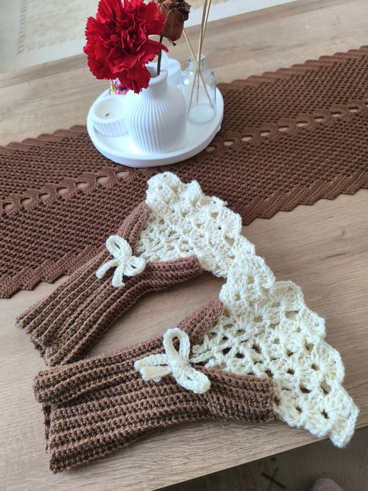 Dantel Detaylı Bohem Kadın Eldiveni - Görsel 2