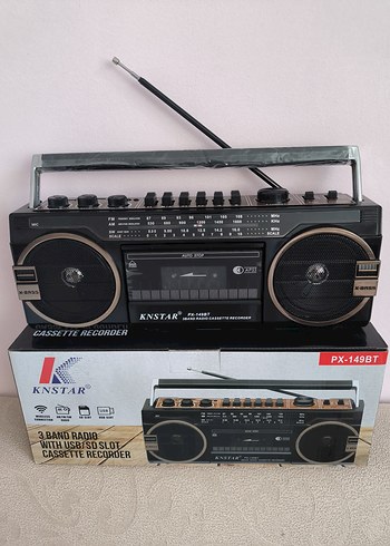 KNSTAR PX-149BT Kasetli Radyo USB SD Girişli