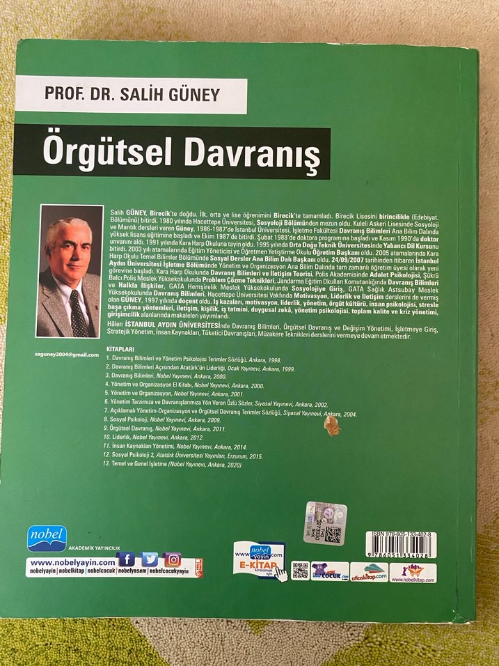 Örgütsel Davranış - Prof. Dr. Salih Güney - Görsel 2