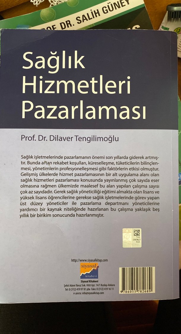 Sağlık Hizmetleri Pazarlaması - Prof. Dr. Dilaver Tengilimoğlu - Görsel 2