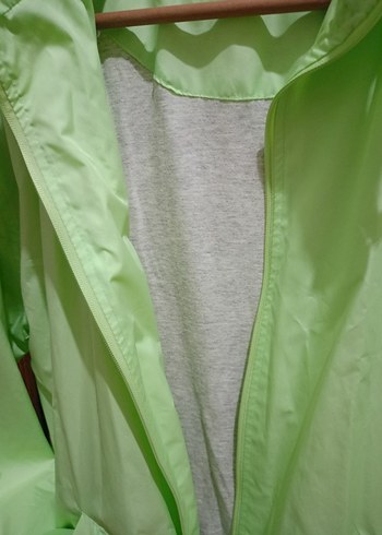 Kadın Yeşil Midi Fermuarlı yağmurluk - Görsel 3