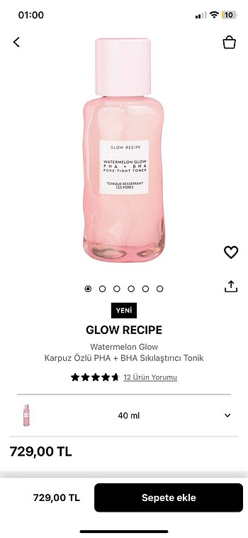 Glow recipe watermelon glow pha toner