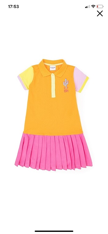 U.S Polo Assn. Kız çocuk elbise u.s Polo