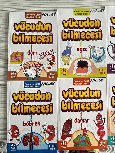  Beden Renk İnsan vücudu bilmecesi 10 kitap (her biri 48 sayfa)