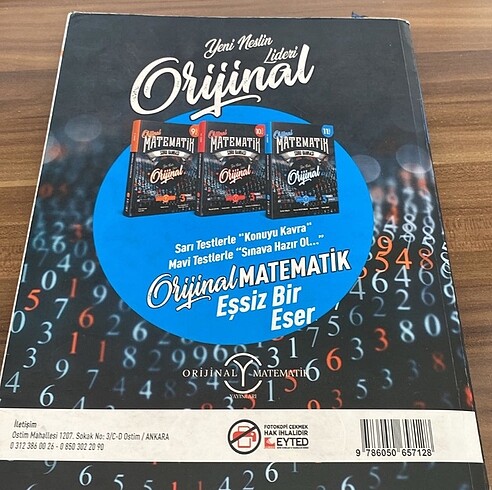  11.sınıf Matematik orjinal test kitabı