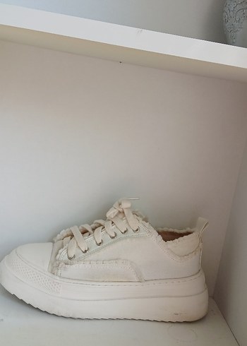 ELLE eyaz Platform Topuklu Minimalist Kadın Spor Ayakkabı - Görsel 7