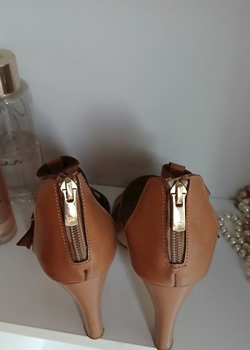 HOTİÇ açık taba Deri Platform Topuklu  Ayakkabı - Görsel 9