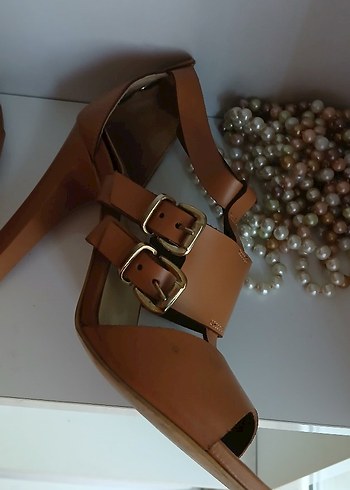 HOTİÇ açık taba Deri Platform Topuklu  Ayakkabı - Görsel 7