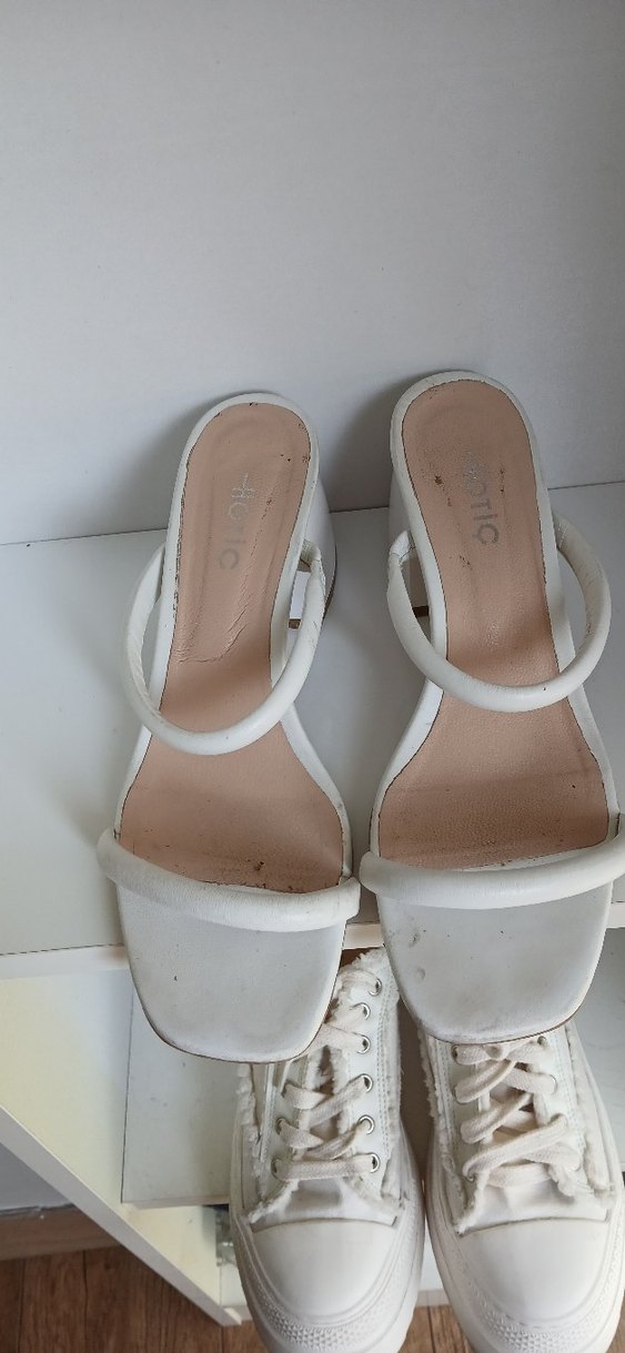 Hotiç 38 kalın topuk deri terlik - Görsel 3