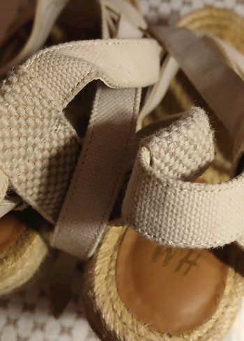 H&M hasır bantlı ayakkabı - Görsel 8