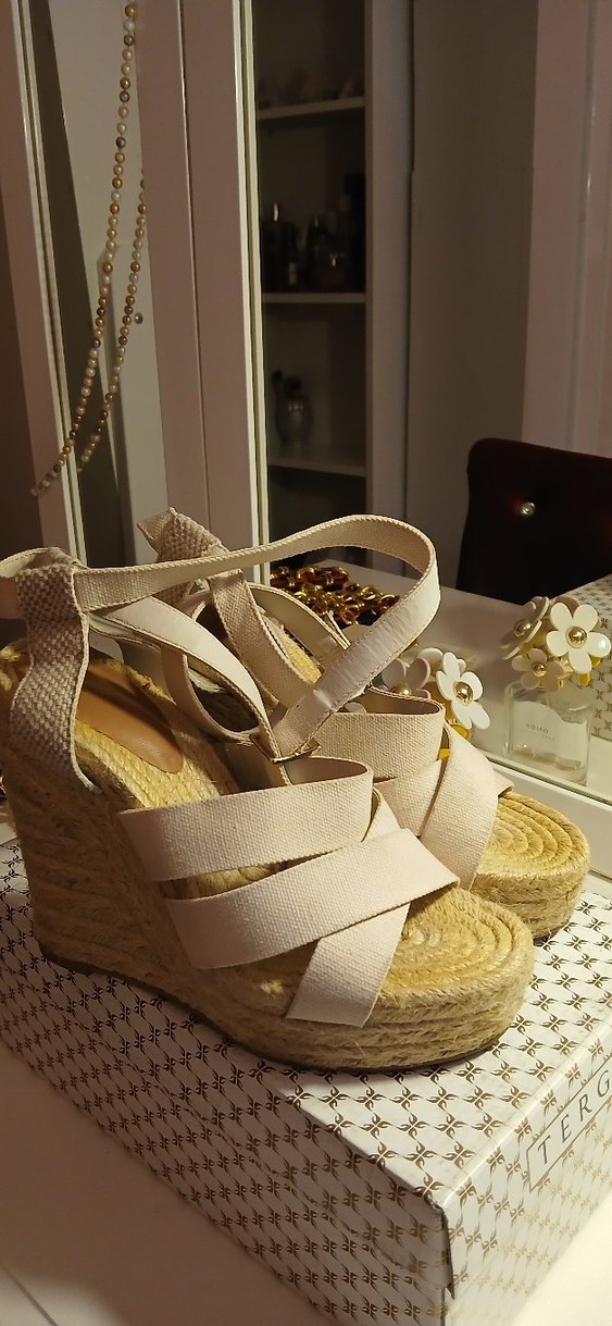 H&M hasır bantlı ayakkabı - Görsel 3