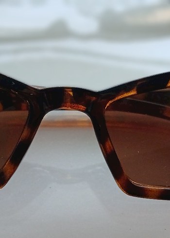 Kadın Kahverengi Retro Cat Eye Gözlük - Görsel 8