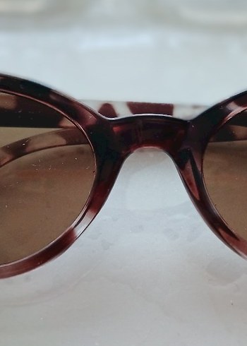 Kadın Kahverengi Retro Cat Eye Gözlük - Görsel 10