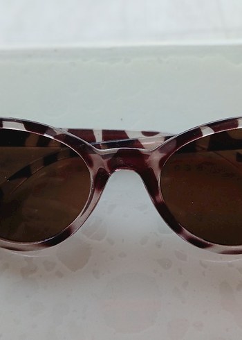 Kadın Kahverengi Retro Cat Eye Gözlük - Görsel 13