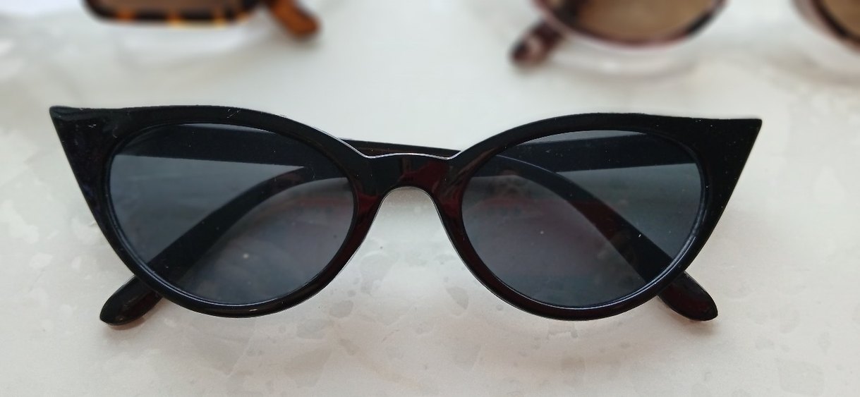 Kadın Kahverengi Retro Cat Eye Gözlük - Görsel 3