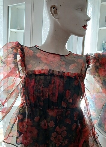 Zara xs şifon bluz
