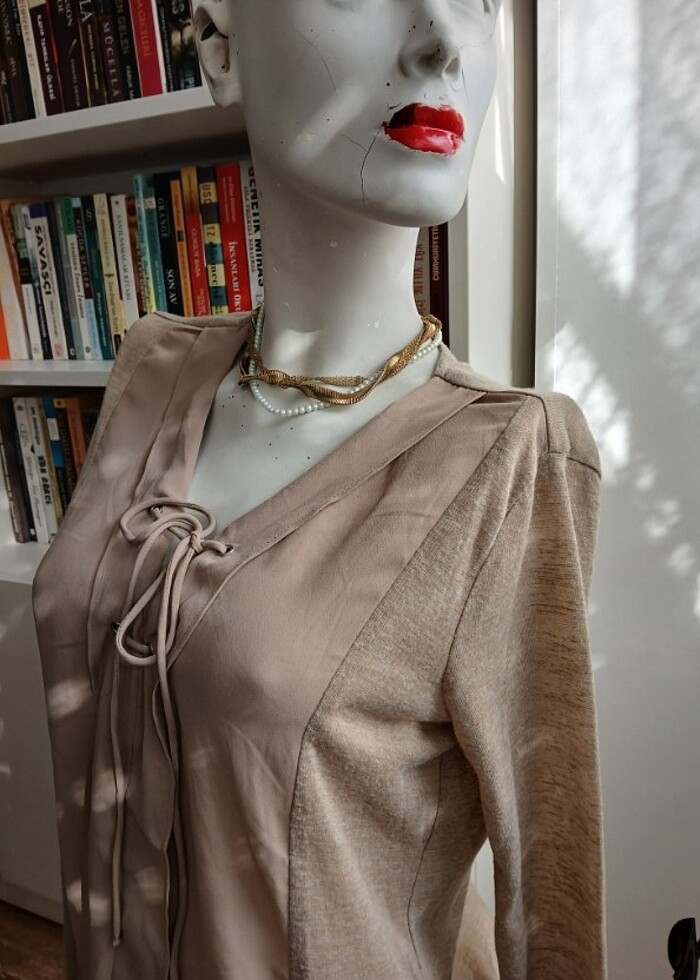 İpekyol krem rengi tertemiz bluz. - Görsel 2