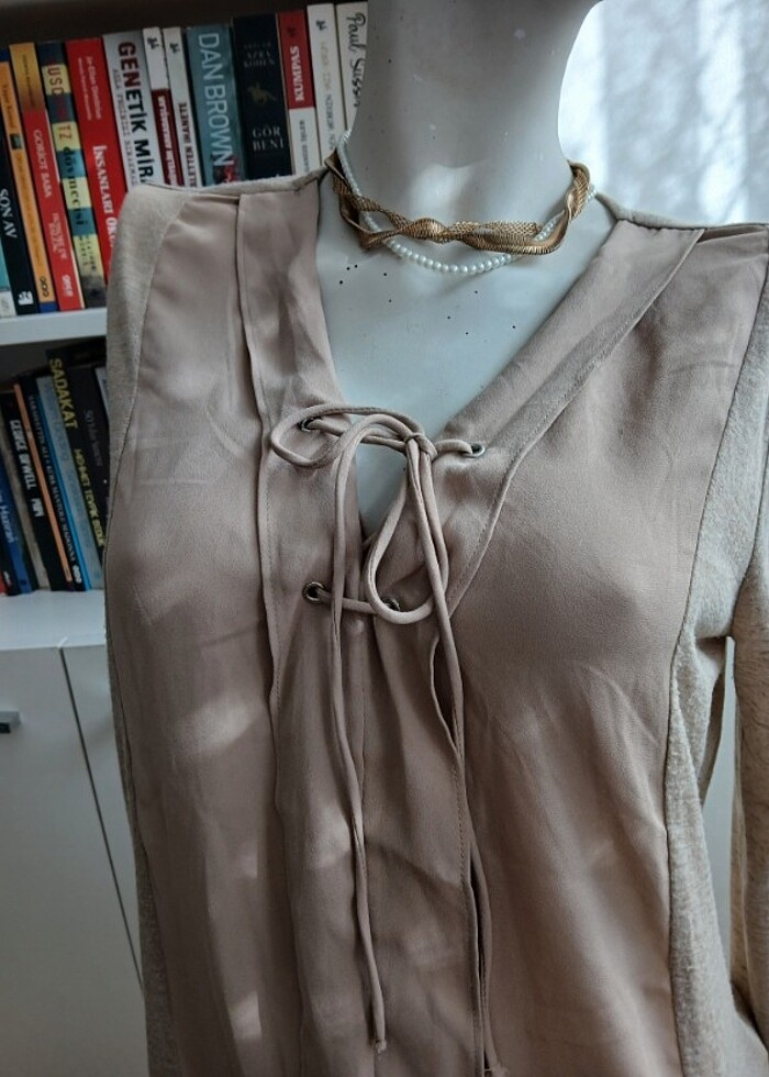 İpekyol krem rengi tertemiz bluz. - Görsel 4