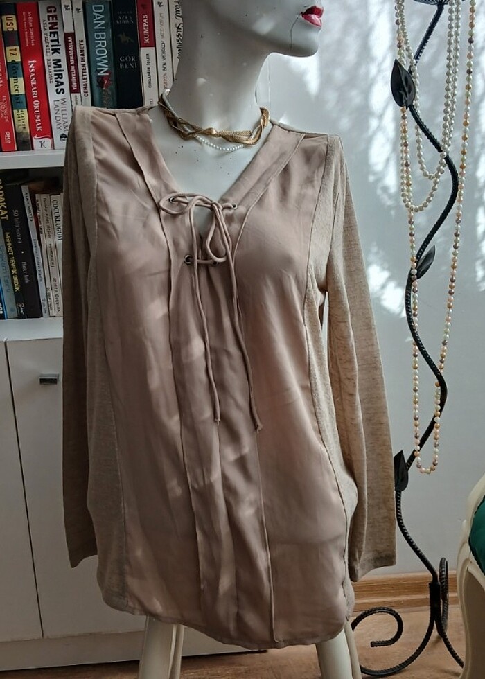 İpekyol krem rengi tertemiz bluz. - Görsel 5