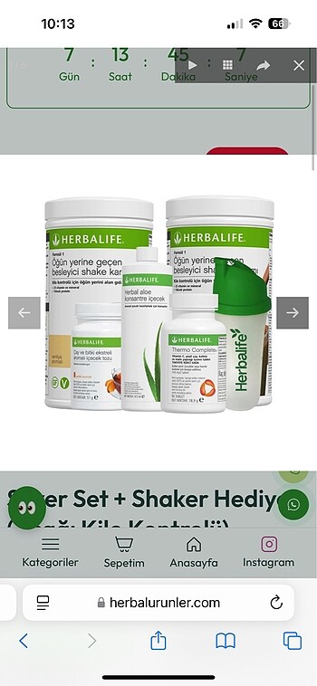herbalife silver set kilo kontrol
