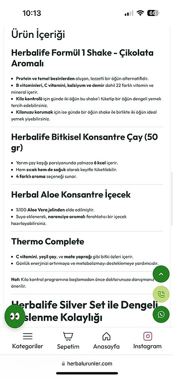 m Beden herbalife silver set kilo kontrol