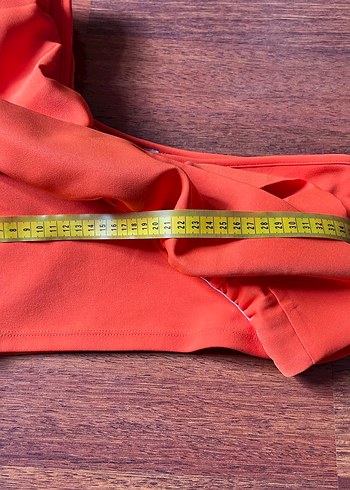 Kadın Parlak Turuncu Fırfırlı Top - Görsel 4