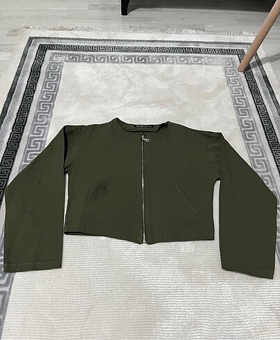 Crop ceket