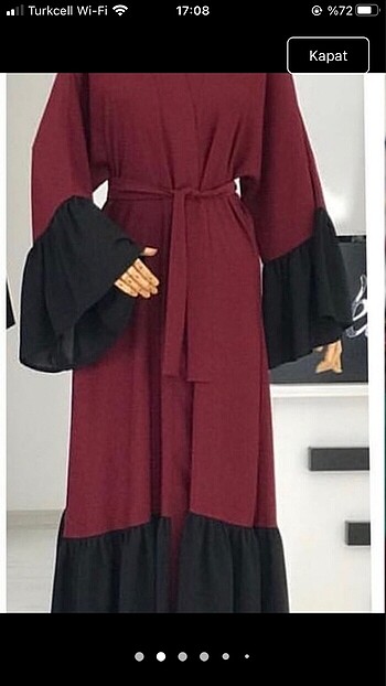 Diğer Bordo abaya