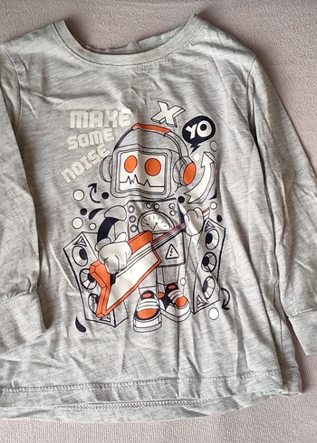 Erkek Çocuk 4-5 Yaş Uzun Kollu Baskılı Tişörtler - Görsel 7