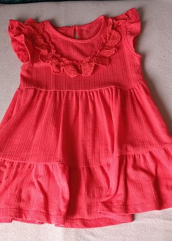 Kız Çocuk 3-4 Yaş Renkli Nakışlı Elbiseler - Görsel 6