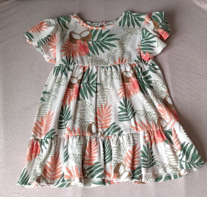 Kız Çocuk 3-4 Yaş Renkli Nakışlı Elbiseler - Görsel 5