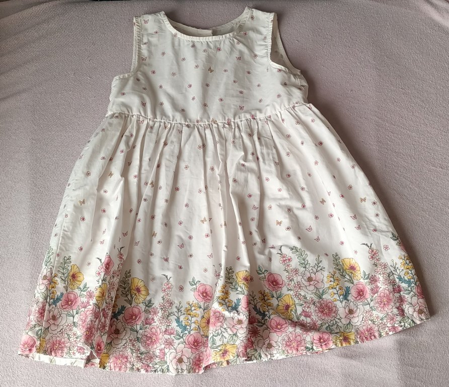 Kız Çocuk 3-4 Yaş Renkli Nakışlı Elbiseler - Görsel 3