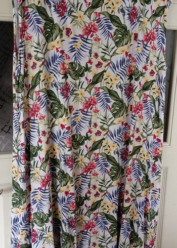 Çiçek Desenli Bohem Midi Elbise - Görsel 3