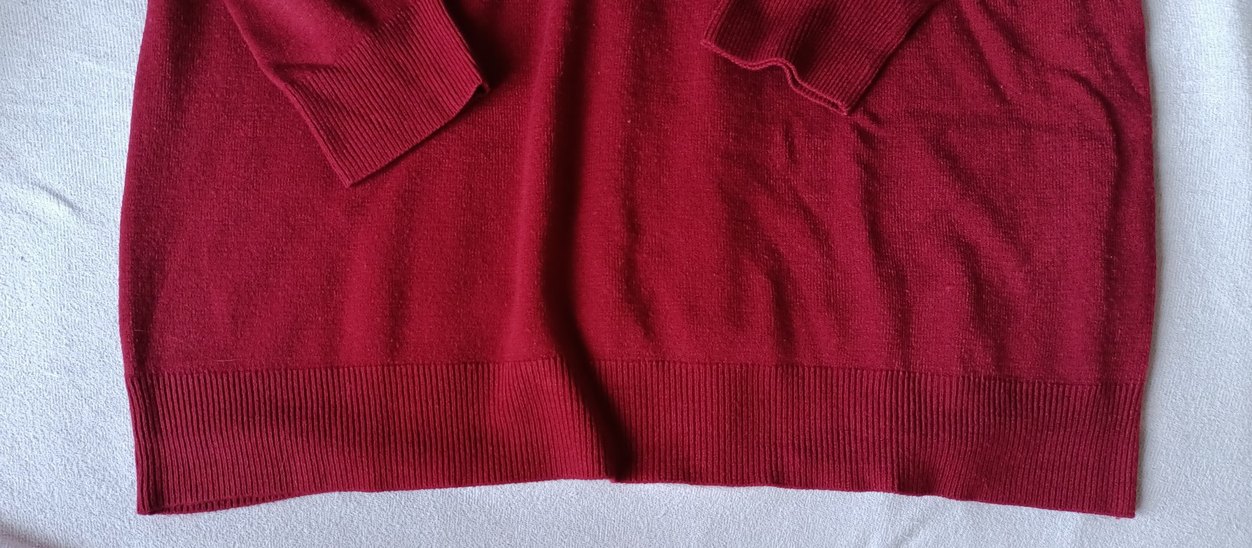 Kırmızı Kadın Triko Kazak - Görsel 3