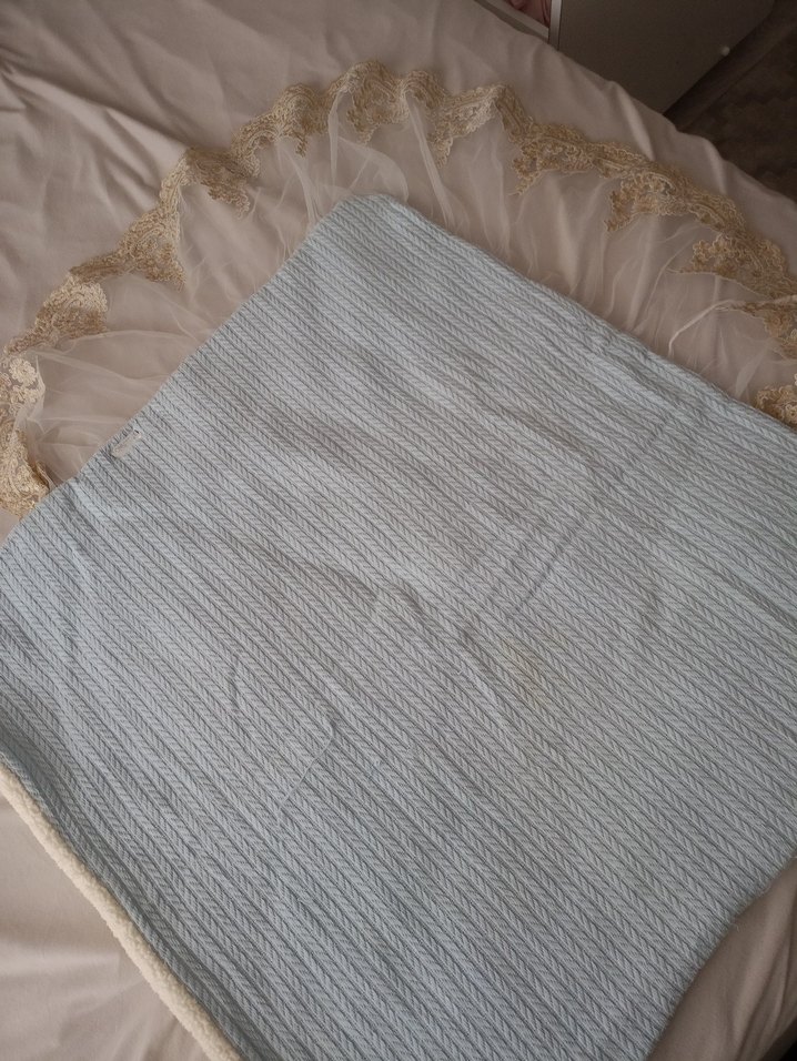 Nakışlı Mavi Triko Bebek Uyku baddaniyesi - Görsel 3