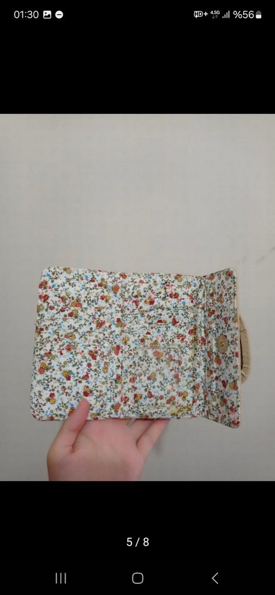 Bej Deri Tokalı Kadın Portföy Cüzdan - Görsel 3