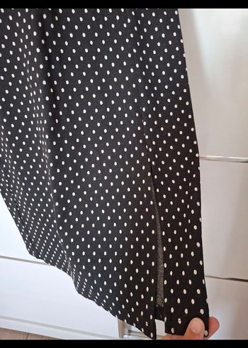 Siyah Puantiyeli Zara Elbise - Görsel 4